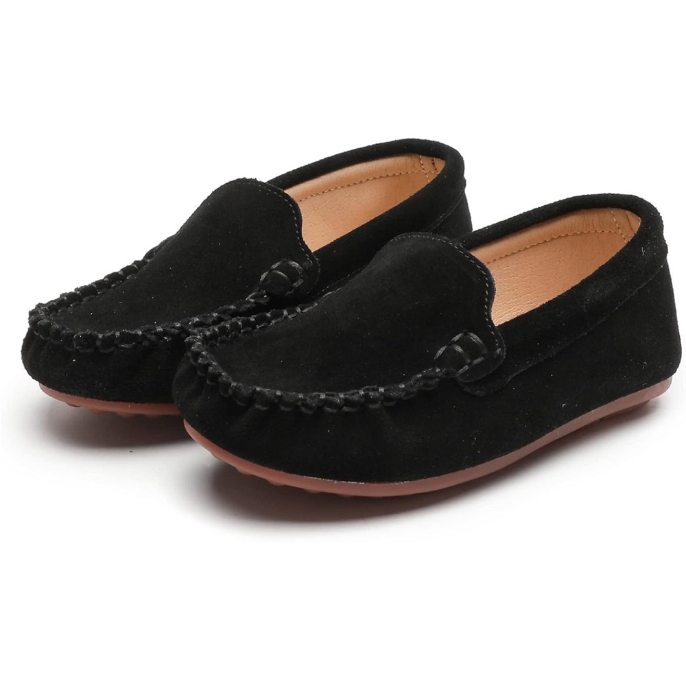 New Toddler Black Loafers